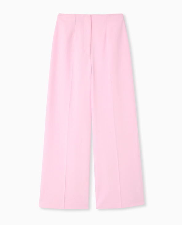 Pantalon large avec pinces rose - Pimkie