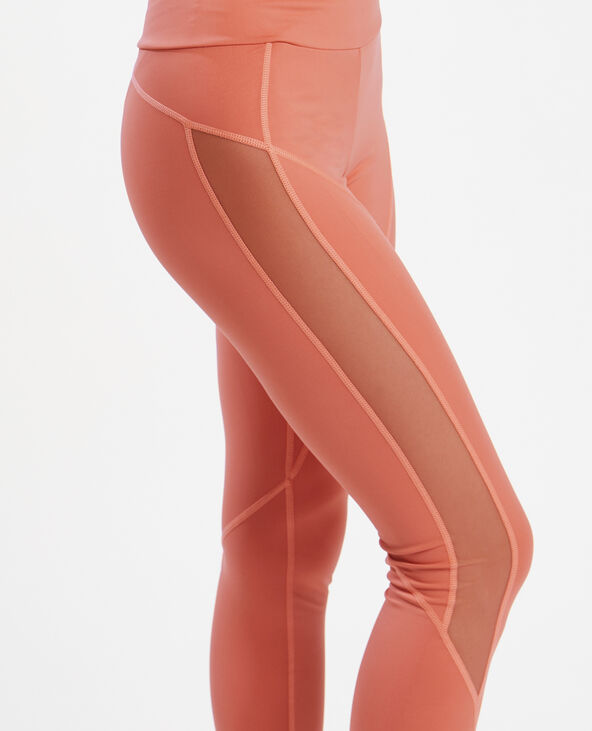 Legging avec bande tranparente lilas - Pimkie
