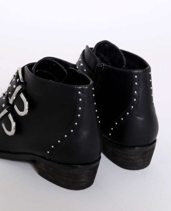Bottines à clous noir - Pimkie