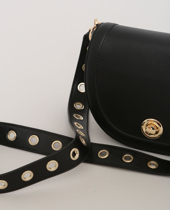 Sac en faux cuir noir - Pimkie