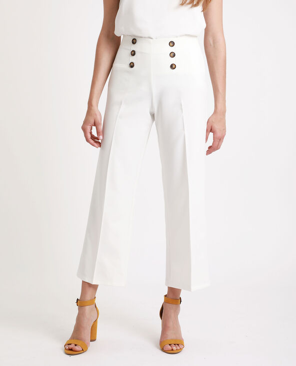 Pantalon avec bouton sur le cote clearance