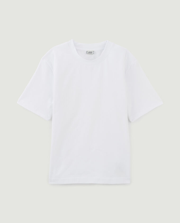 T-shirt manches courtes coton épais blanc - Pimkie