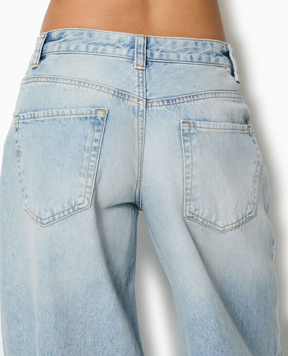Jean wide extra large taille basse bleu - Pimkie