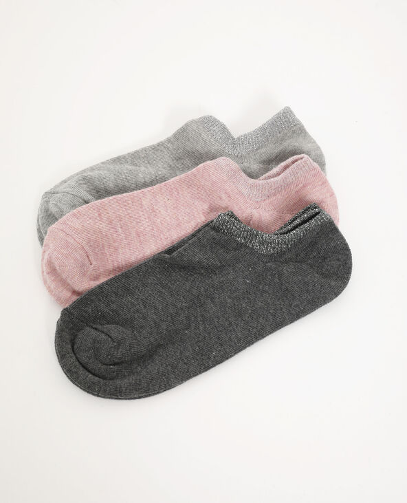 Lot de 3 paires de chaussettes basses beige - Pimkie