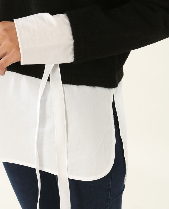 Pull chemise noir - Pimkie