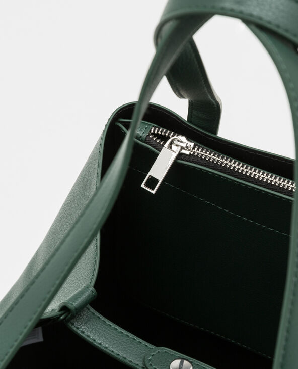 Grand sac cabas vert foncé - Pimkie