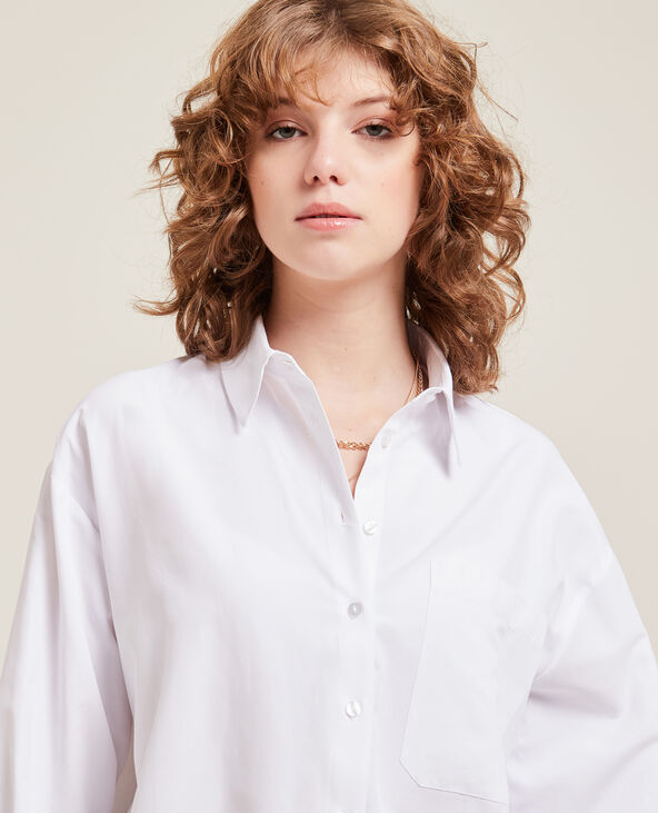 Chemise manches longues blanc - Pimkie