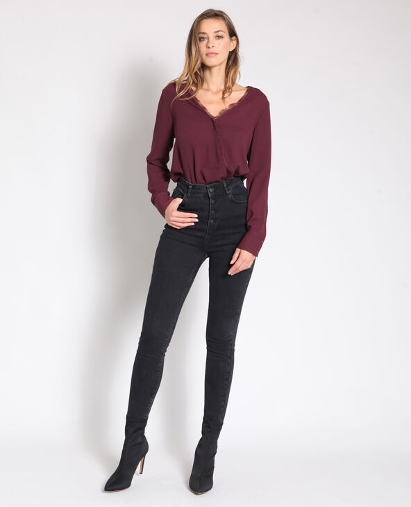 Body chemisier bordeaux - Pimkie