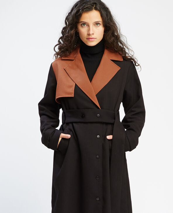 Trench oversize long noir - Pimkie