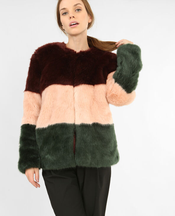 Manteau fausse deals fourrure violet