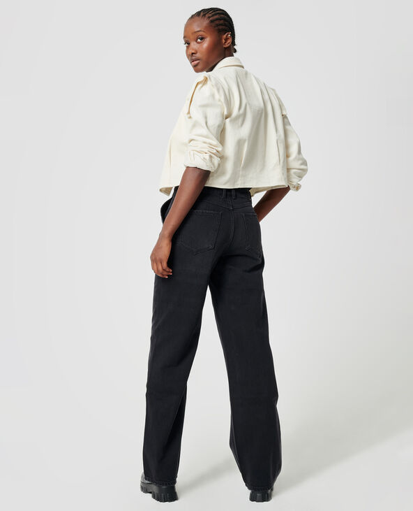 Jean baggy taille basse noir - Pimkie