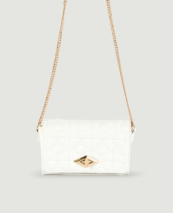 Sac boxy matelassé blanc - Pimkie