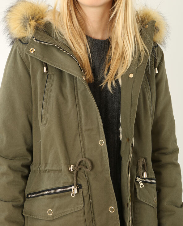 Parka longue a capuche