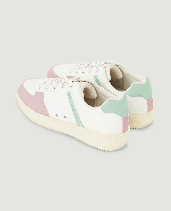 Sneakers bi-matière lilas - Pimkie