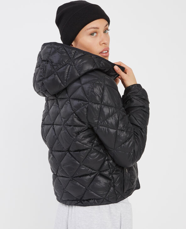 Doudoune légère à capuche noir - Pimkie