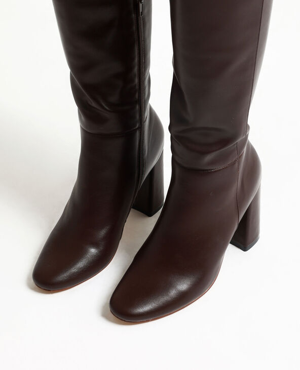 Bottes talon 2025 marron