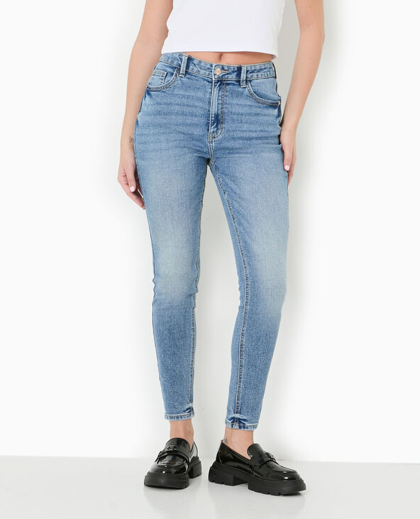 Jean skinny taille haute bleu foncé - Pimkie