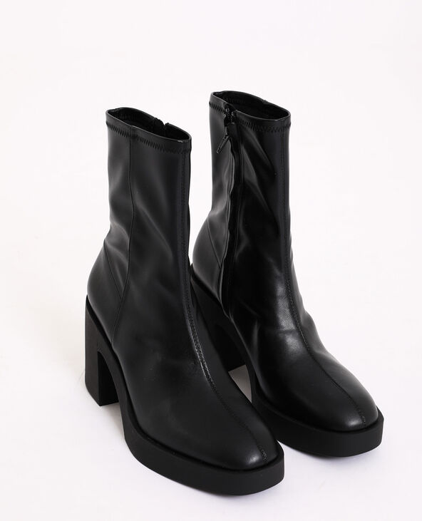 Bottines a plateforme noir store