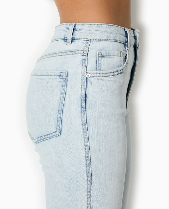 Jean flare taille haute bleu clair - Pimkie
