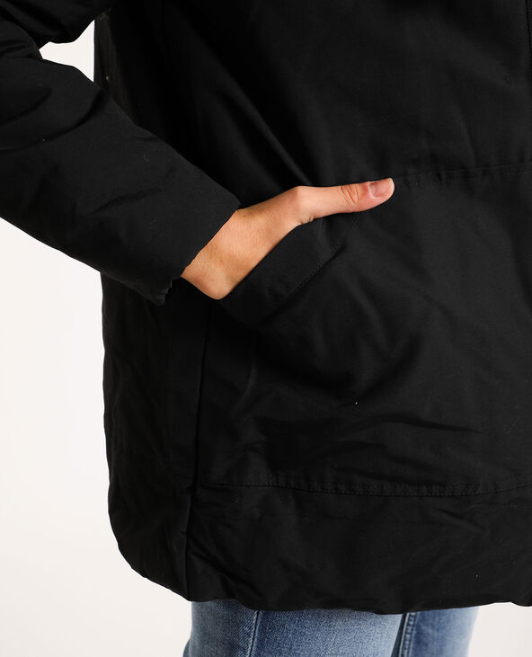 Parka à capuche noir - Pimkie