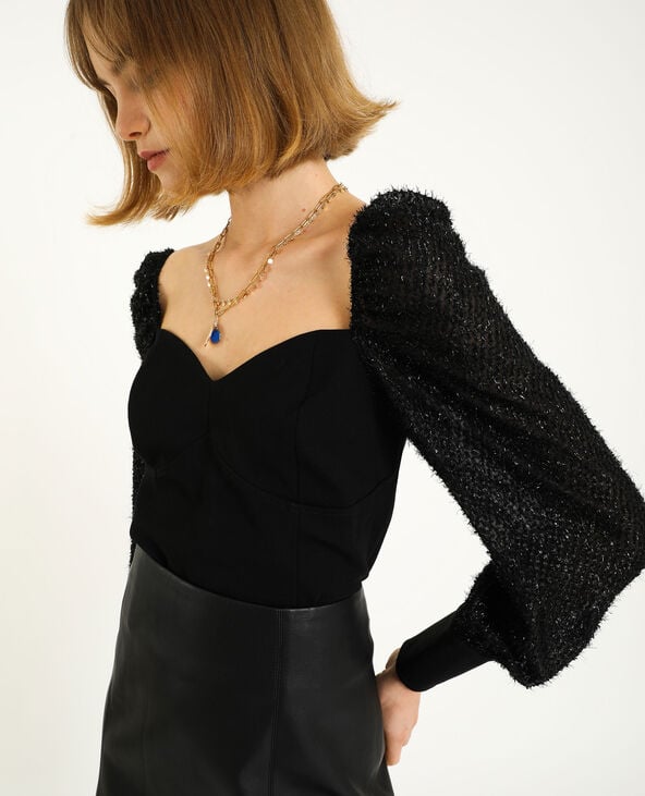 Top corset noir - Pimkie