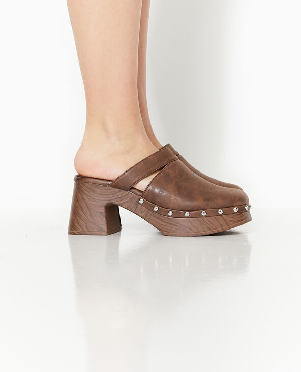 Sabots avec clous marron - Pimkie