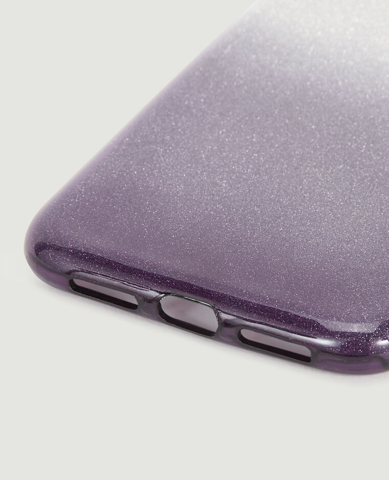 Coque de téléphone dégradé pailleté noir - Pimkie