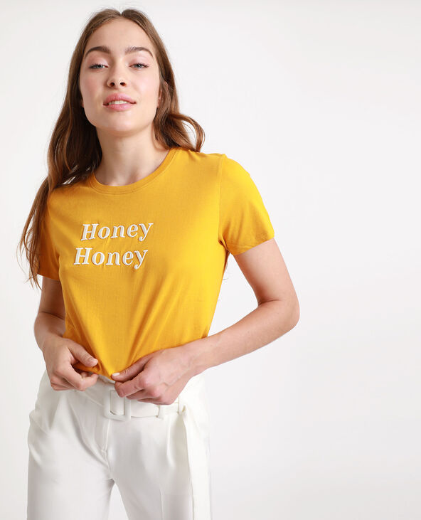 T-shirt Honey orange - Pimkie