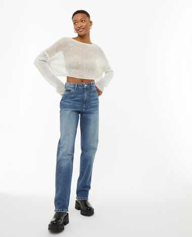Jean store coupe droite