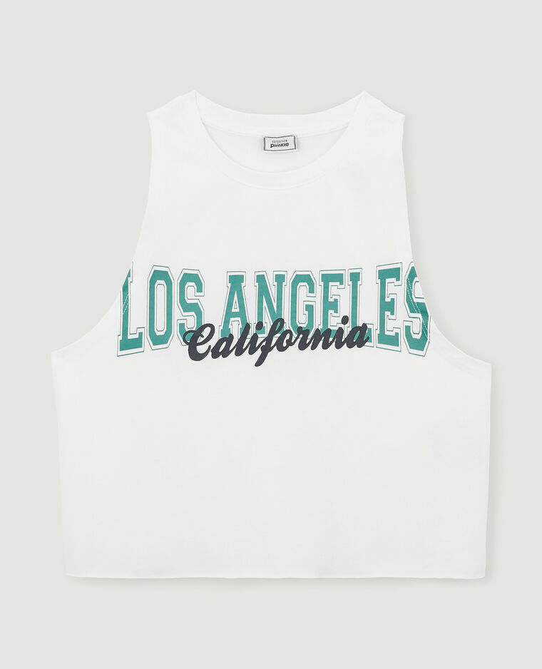Cropped top blanc - Pimkie