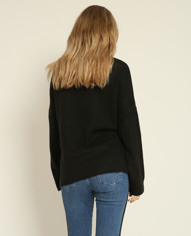 Pull à nouer noir - Pimkie