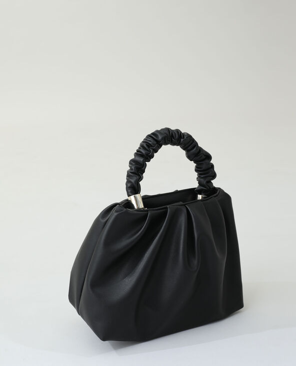 Sac à main souple simili noir - Pimkie