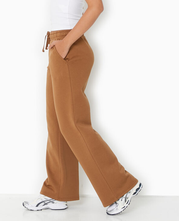 Pantalon de jogging large en molleton marron - Pimkie