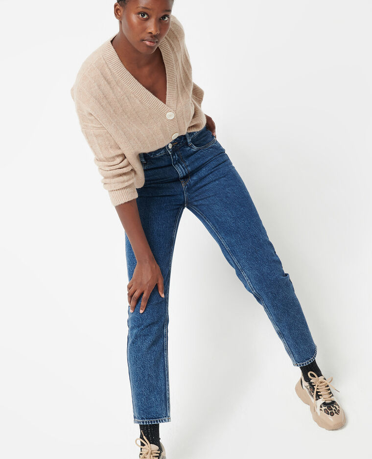 Jean mom taille haute bleu - Pimkie
