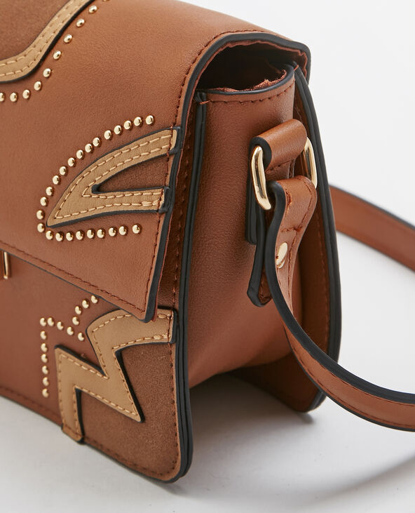 Sac bandoulière style western camel - Pimkie
