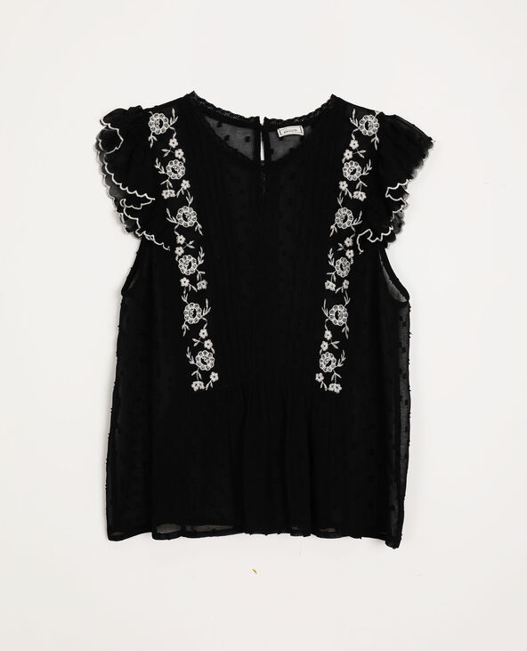 Top en dentelle noir - Pimkie