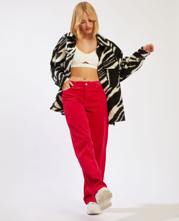 Pantalon velours rouge - Pimkie