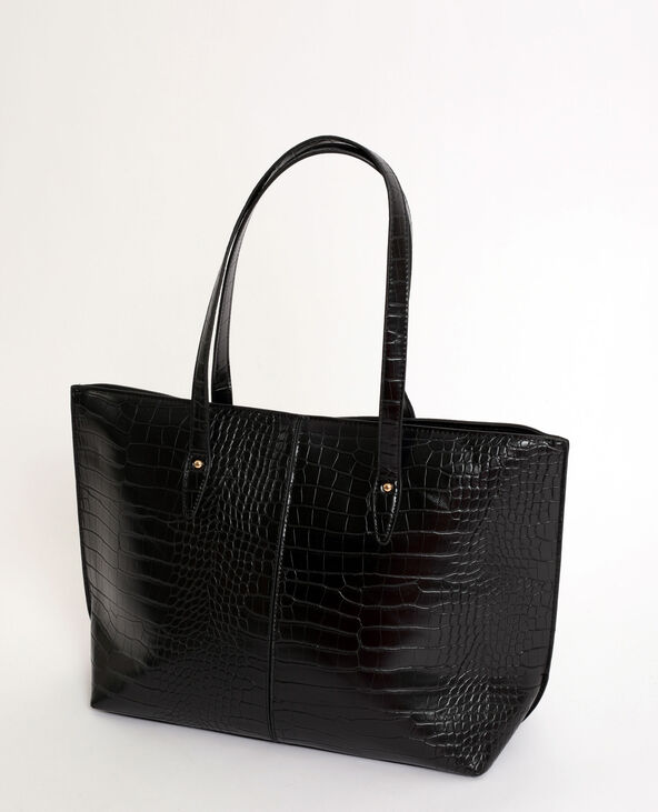 Sac cabas croco noir - Pimkie