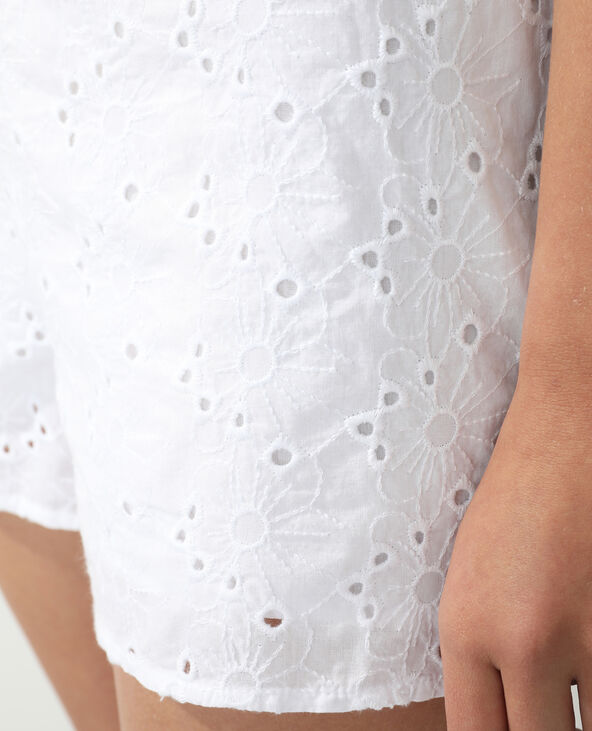 Short broderie anglaise blanc - Pimkie