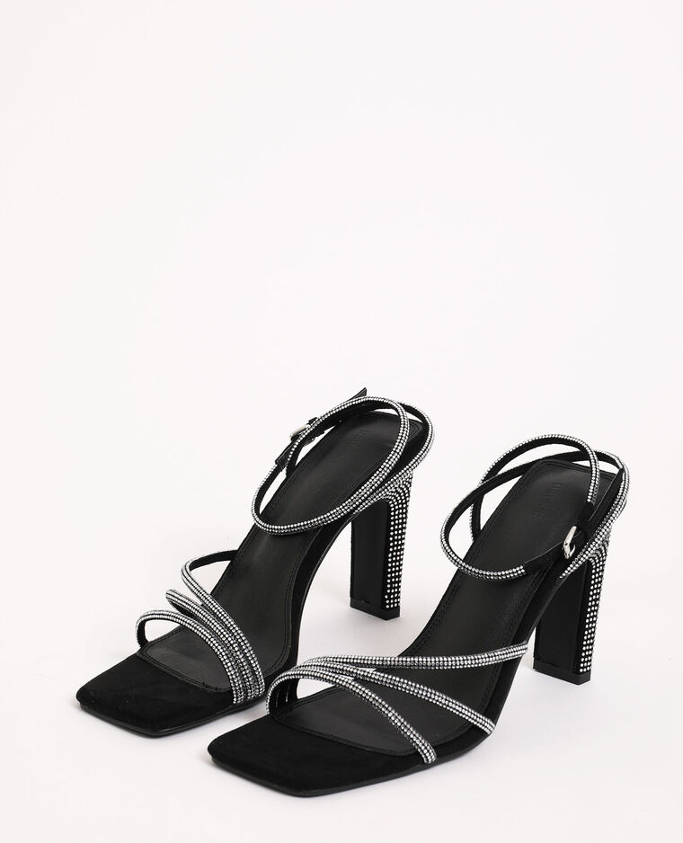 Sandales à strass noir - Pimkie