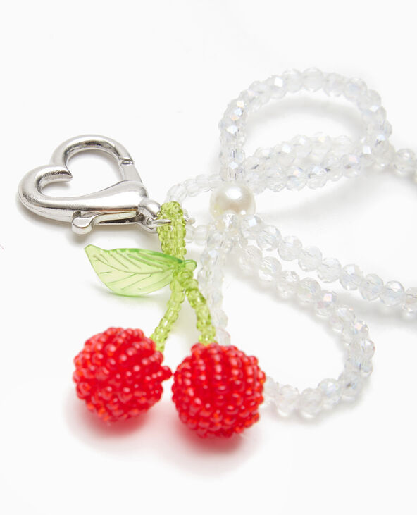 Porte-clé cerises et noeuds rouge - Pimkie