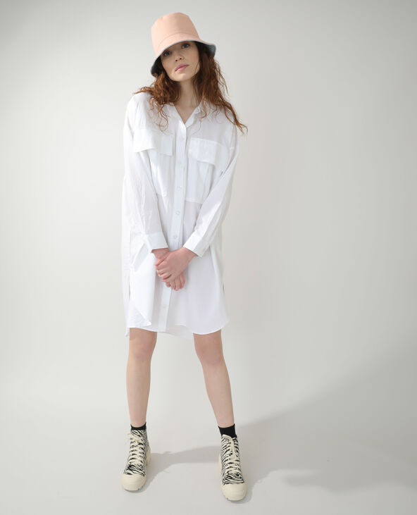 Robe chemise oversize blanc - Pimkie