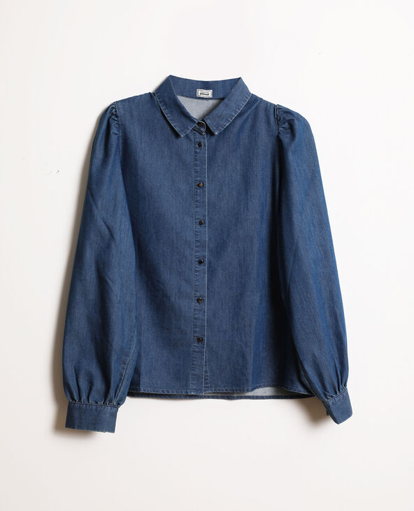Chemise en jean bleu - Pimkie