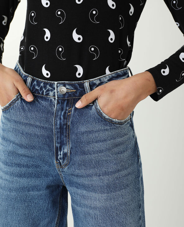 Jean wide leg high waist bleu - Pimkie