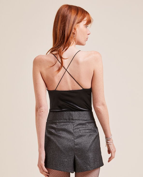 Body en maille satinée noir - Pimkie