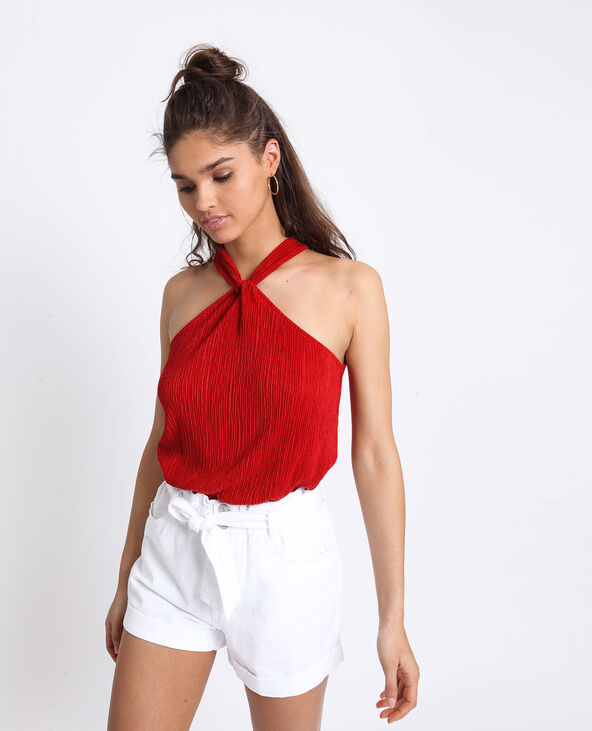 Top sans manches rouge - Pimkie