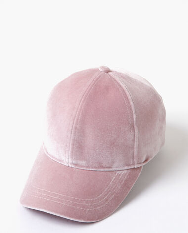 Casquette velours rose clair - Pimkie