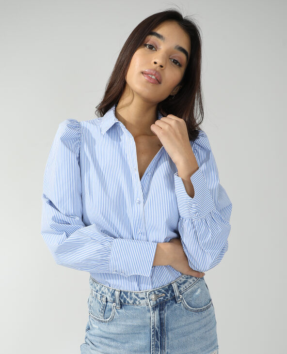 Chemise rayée blanc - Pimkie