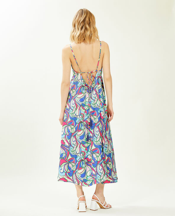 Robe dos-nu avec liens à nouer violet - Pimkie