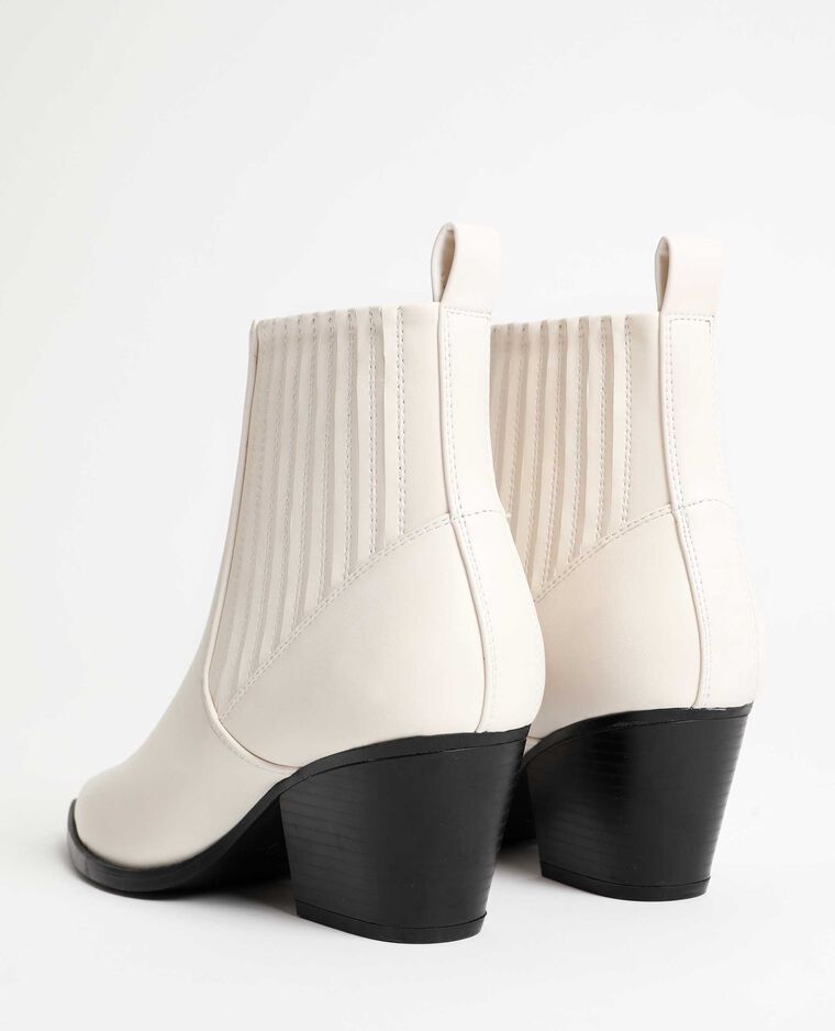 Boots style western blanc - Pimkie